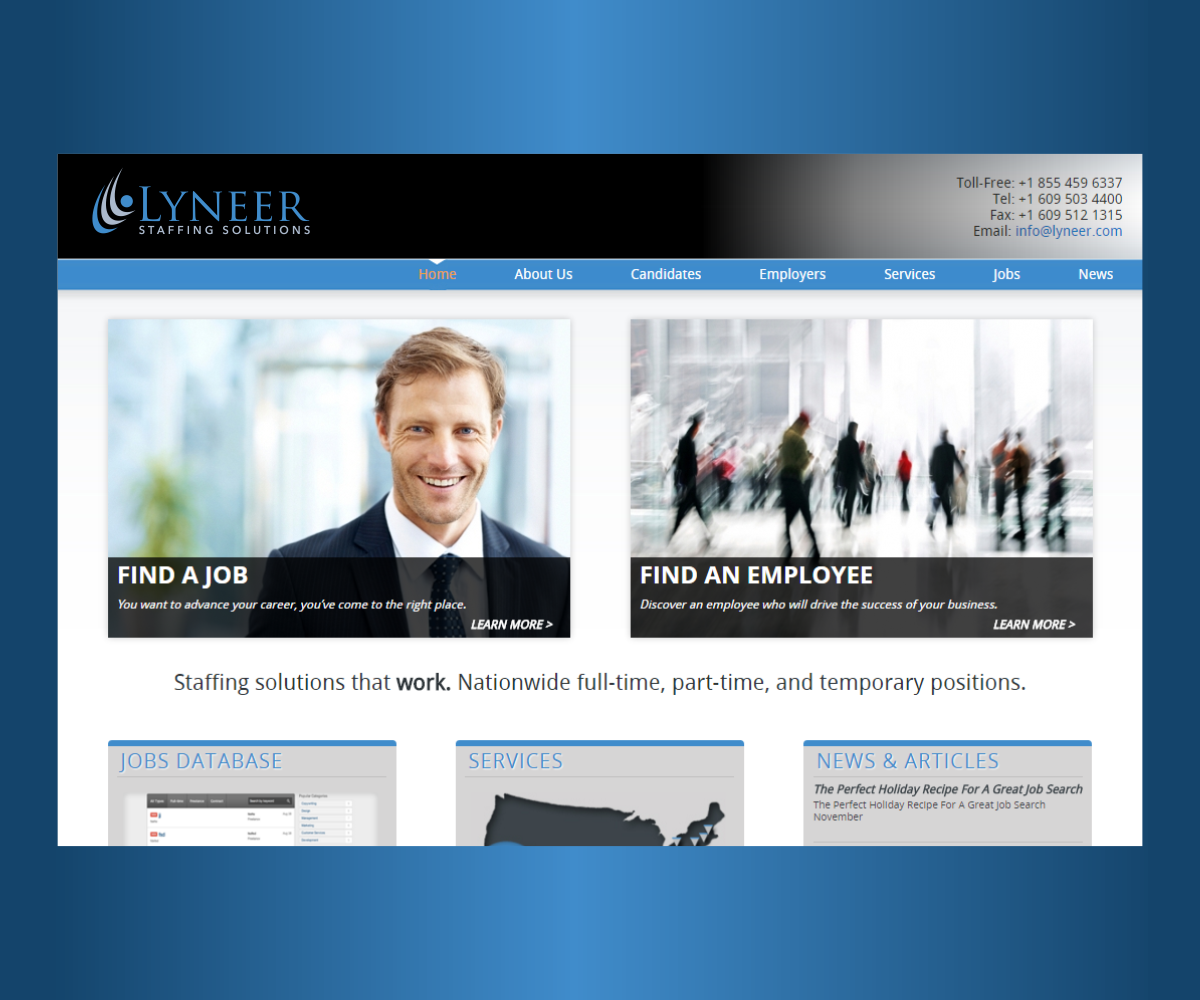 Logo Design by dreams and reality for Lyneer Staffing Solutions | Design #10388636