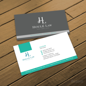 Houlé Law Business cards and stationary design project | Business Card Design by Dezero