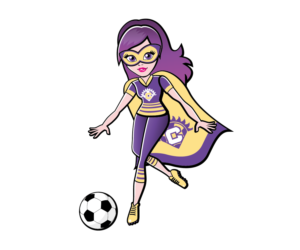 Soccer Fan Super Hero Needs Caricature | Design Illustration par R M