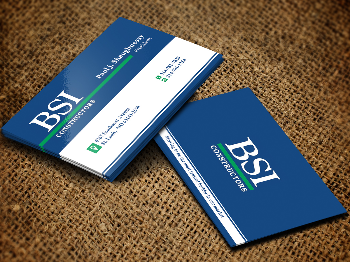 Diseño de Tarjeta de Presentación por Sandaruwan para BSI Constructors | Diseño #10391832