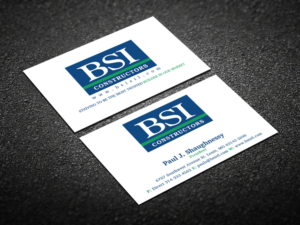 Business Card Design by Verified artistry (Design garden) for BSI Constructors | Design: #10422497