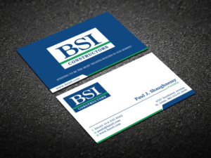Business Card Design by Verified artistry (Design garden) for BSI Constructors | Design: #10422498