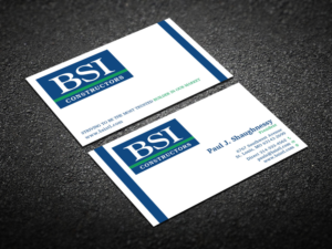 Business Card Design by Verified artistry (Design garden) for BSI Constructors | Design: #10422505