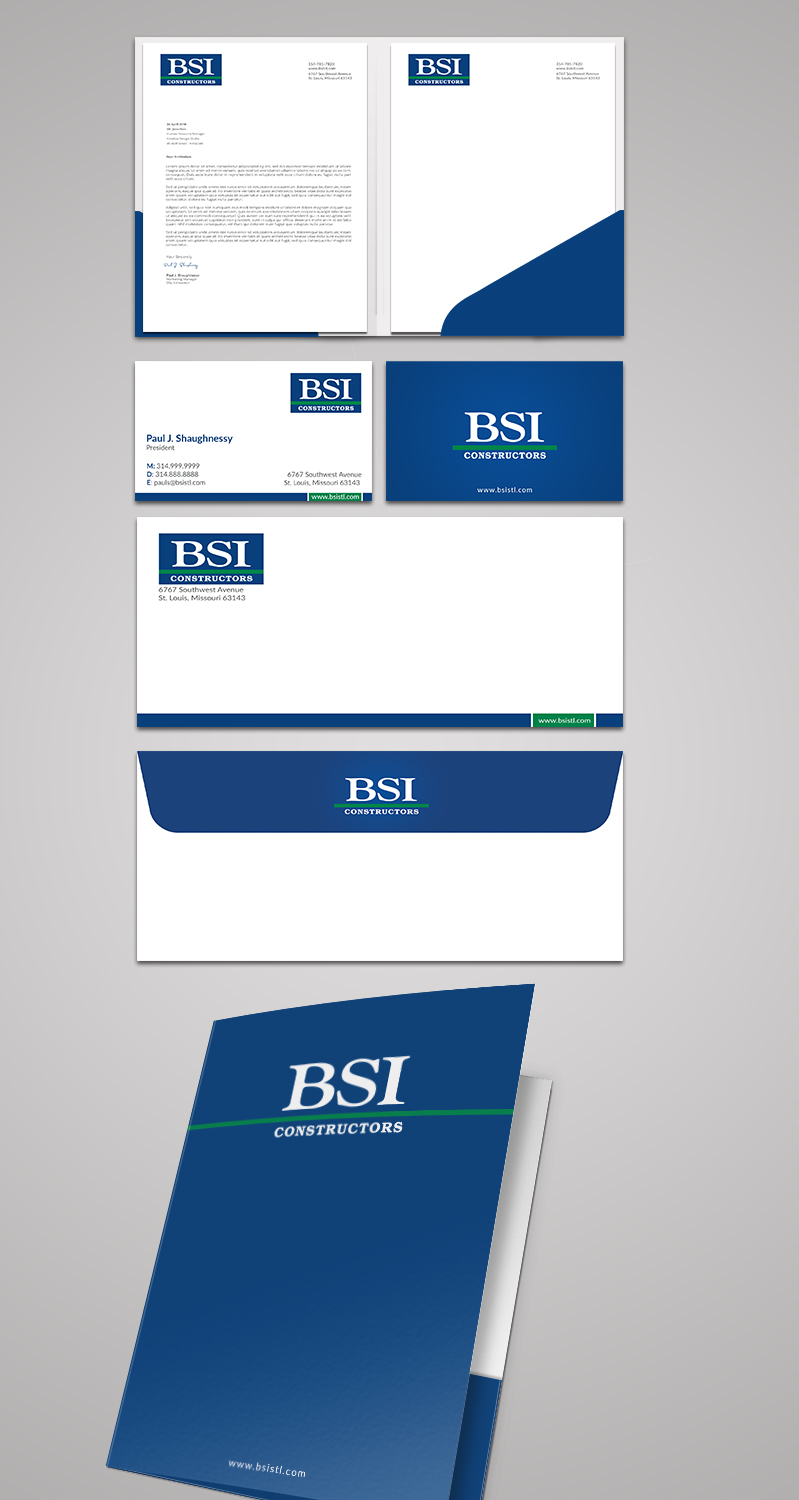 Diseño de Tarjeta de Presentación por AFHUN para BSI Constructors | Diseño #10932147