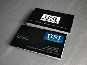 Business Card Design by Creations Box 2015 for BSI Constructors | Design: #10402068