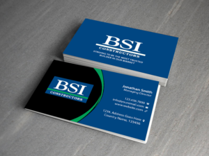 Business Card Design by Creations Box 2015 for BSI Constructors | Design: #10402069