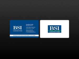 Business Card Design by Creations Box 2015 for BSI Constructors | Design: #10402071
