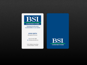 Business Card Design by Creations Box 2015 for BSI Constructors | Design: #10402073
