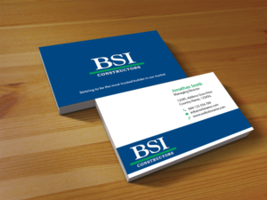 Business Card Design by Creations Box 2015 for BSI Constructors | Design: #10402088