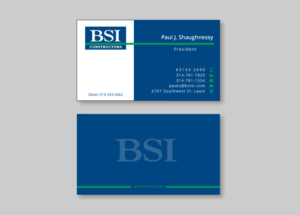 Business Card Design by instudio for BSI Constructors | Design: #10671603