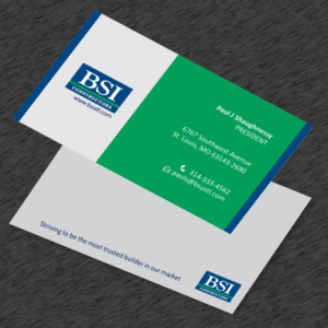 Business Card Design by M2-VisualArt for BSI Constructors | Design: #10411804