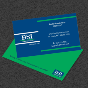 Business Card Design by M2-VisualArt for BSI Constructors | Design: #10411815