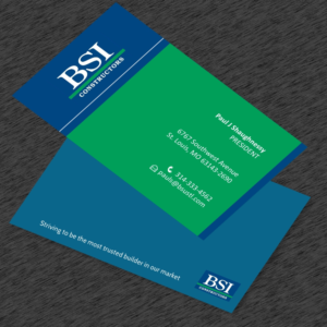 Business Card Design by M2-VisualArt for BSI Constructors | Design: #10411824