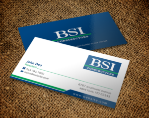 Business Card Design by Brand aid for BSI Constructors | Design: #10392486