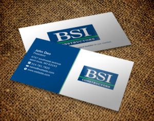 Business Card Design by Brand aid for BSI Constructors | Design: #10392537