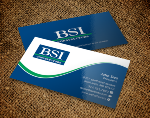 Business Card Design by Brand aid for BSI Constructors | Design: #10394628