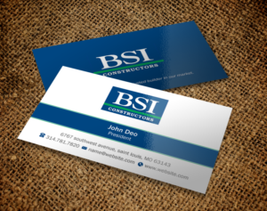 Business Card Design by Brand aid for BSI Constructors | Design: #10394630