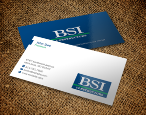Business Card Design by Brand aid for BSI Constructors | Design: #10538088