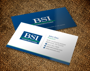 Business Card Design by Brand aid for BSI Constructors | Design: #10538090