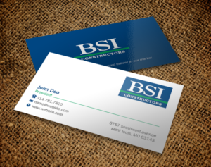 Business Card Design by Brand aid for BSI Constructors | Design: #10538092