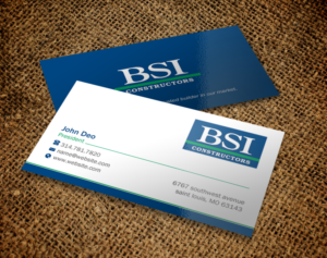 Business Card Design by Brand aid for BSI Constructors | Design: #10538093