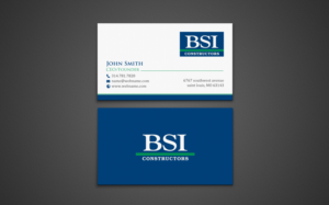 Business Card Design by chandrayaan.creative for BSI Constructors | Design: #10392467
