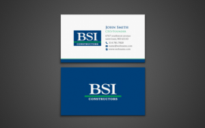 Business Card Design by chandrayaan.creative for BSI Constructors | Design: #10392488