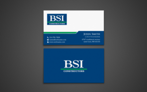 Design de Carte de Visite par chandrayaan.creative pour BSI Constructors | Design #10394599