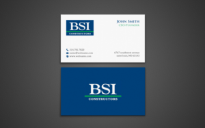 Business Card Design by chandrayaan.creative for BSI Constructors | Design: #10394615