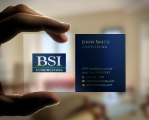 Business Card Design by chandrayaan.creative for BSI Constructors | Design: #10394624