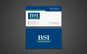 Business Card Design by chandrayaan.creative for BSI Constructors | Design: #10394625