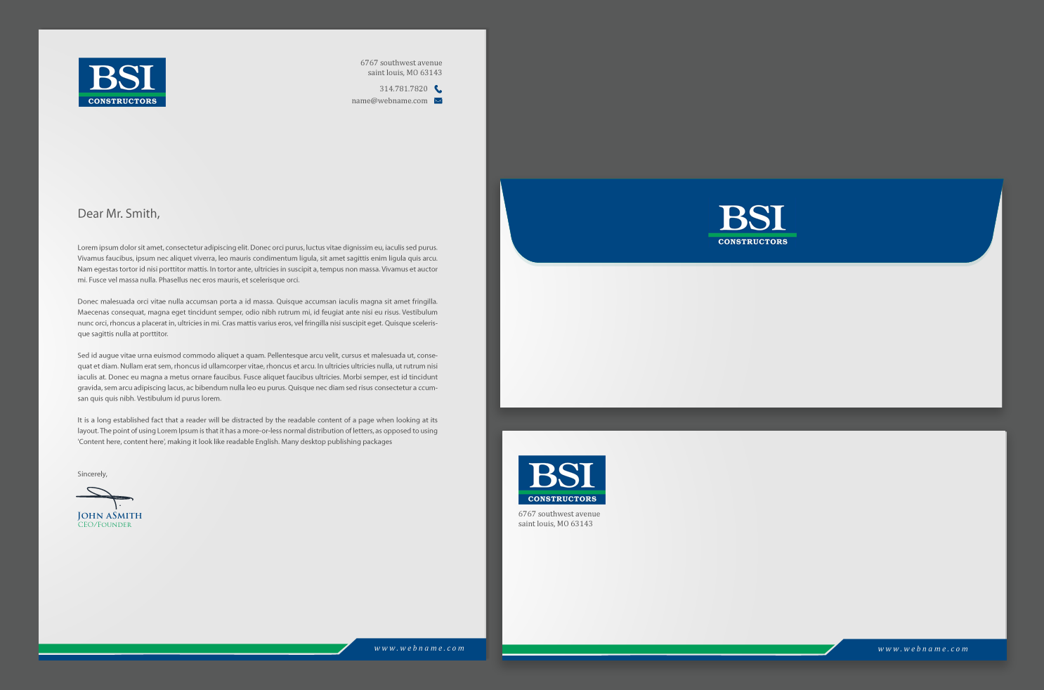 Business Card Design by chandrayaan.creative for BSI Constructors | Design #10436026