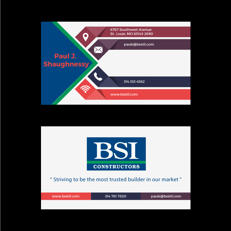 Business Card Design by UIXServices for BSI Constructors | Design #10388906