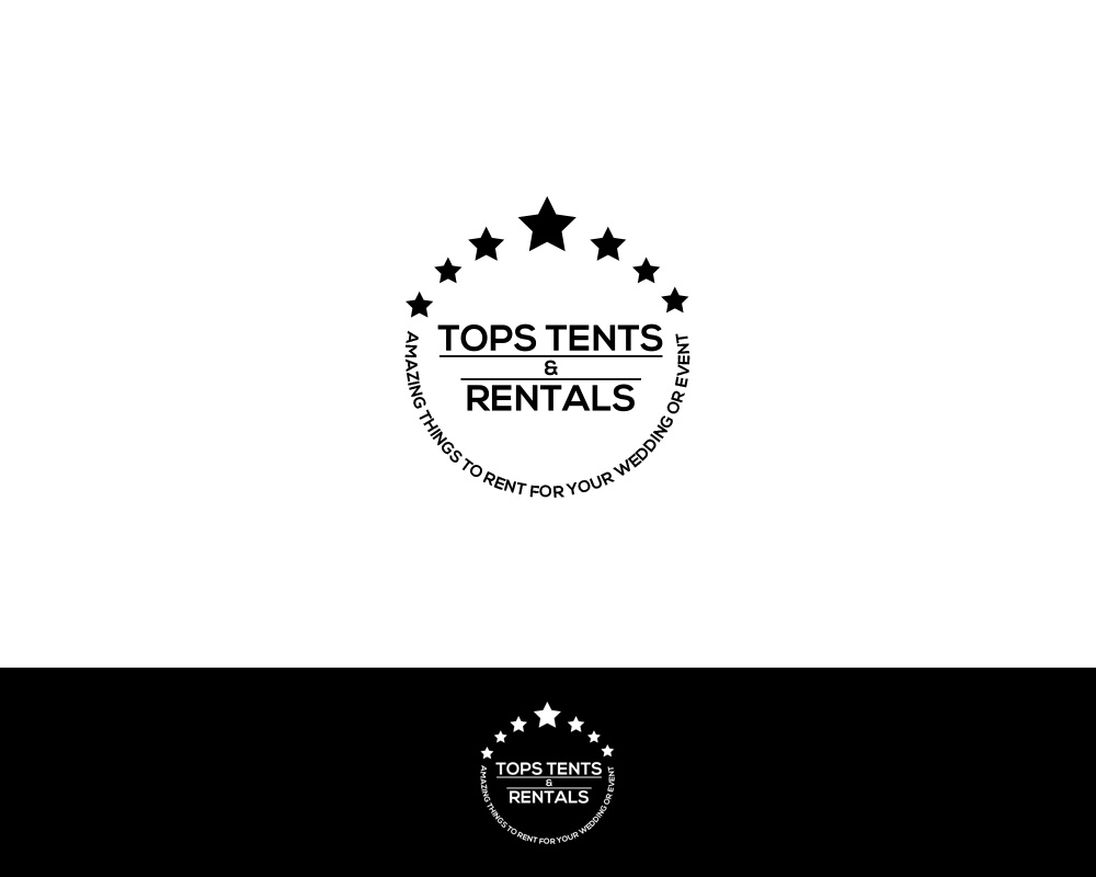Logo-Design von FAMous_Designs für Tops Tents & Rentals | Design #10399859