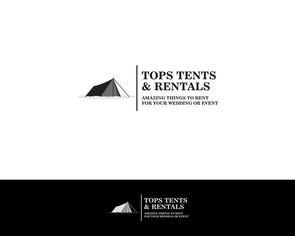 Logo-Design von FAMous_Designs für Tops Tents & Rentals | Design #10399860