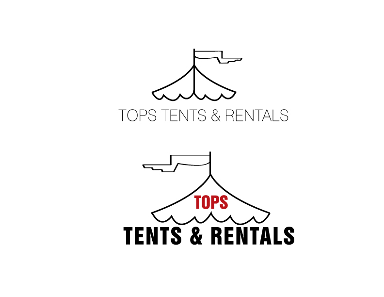 Logo-Design von ihossain14091992 für Tops Tents & Rentals | Design #10400409