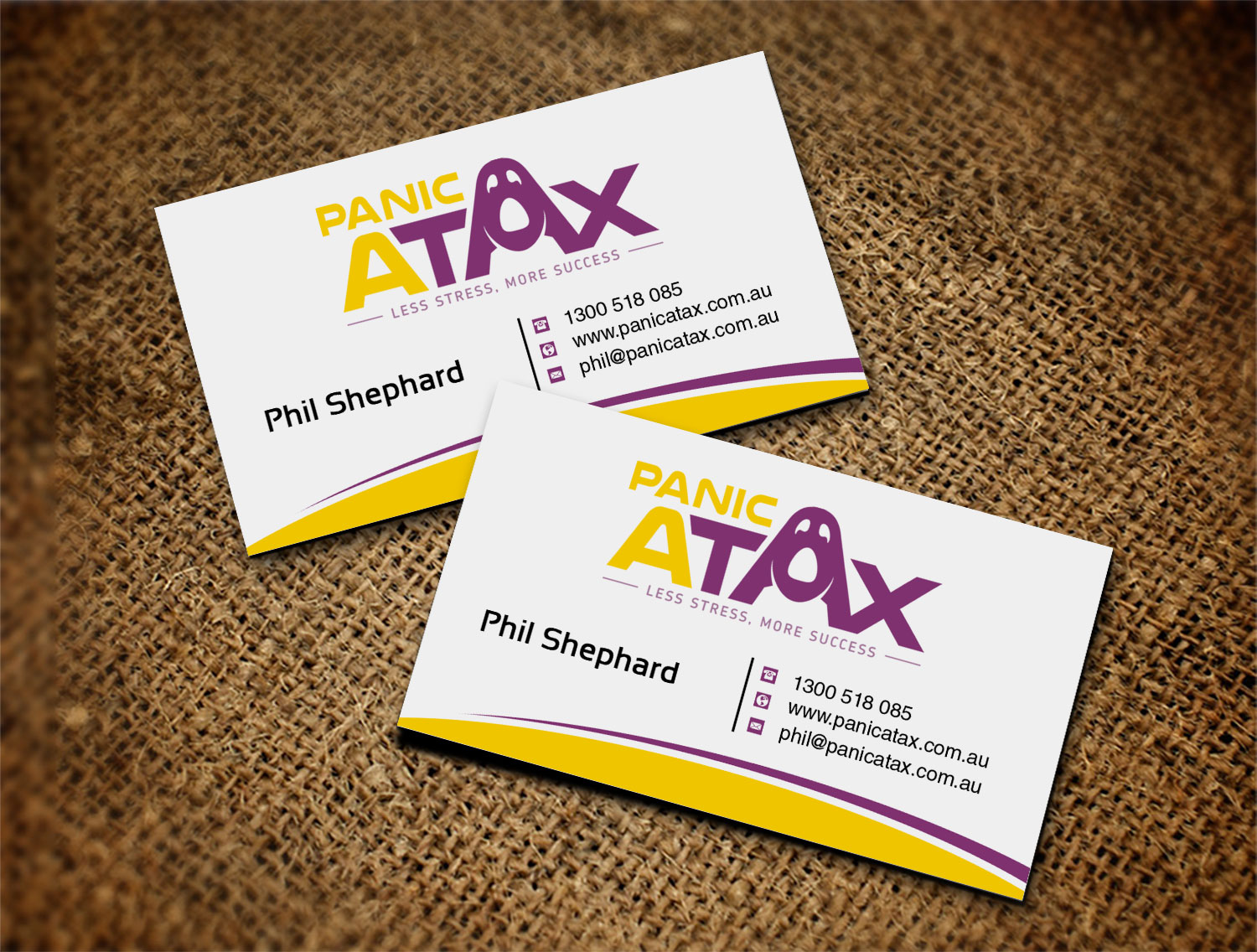 Design de Carte de Visite par Lanka Ama pour Panic Atax Pty Ltd | Design #10395514