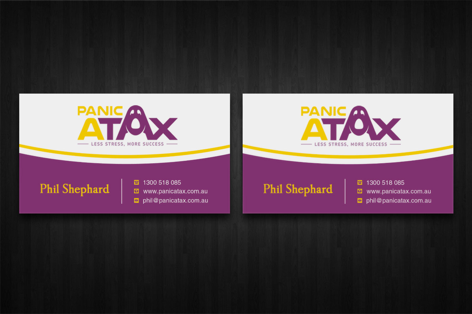 Design de Carte de Visite par Lanka Ama pour Panic Atax Pty Ltd | Design #10395518