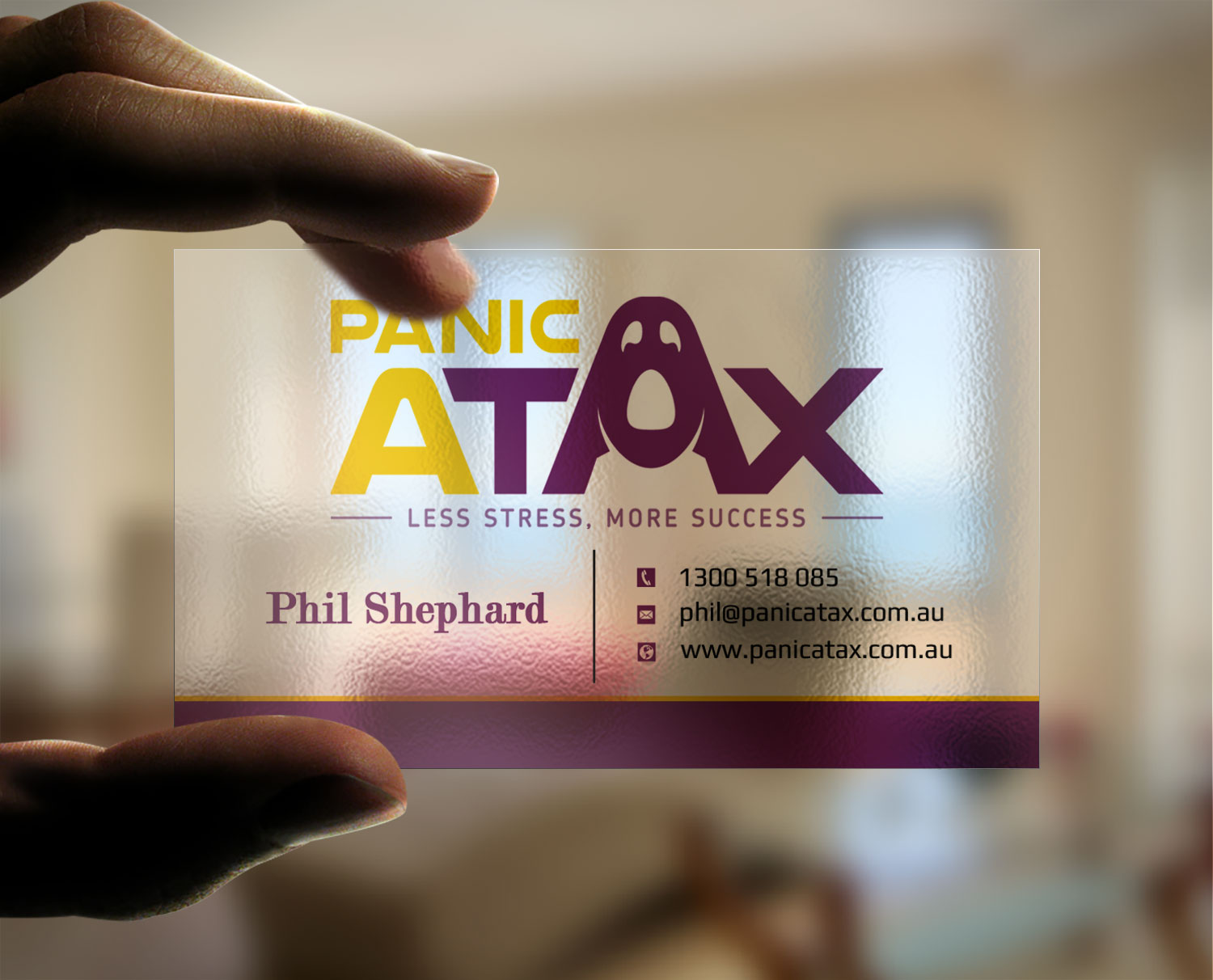 Business Card Design by Lanka Ama for Panic Atax Pty Ltd | Design #10395526