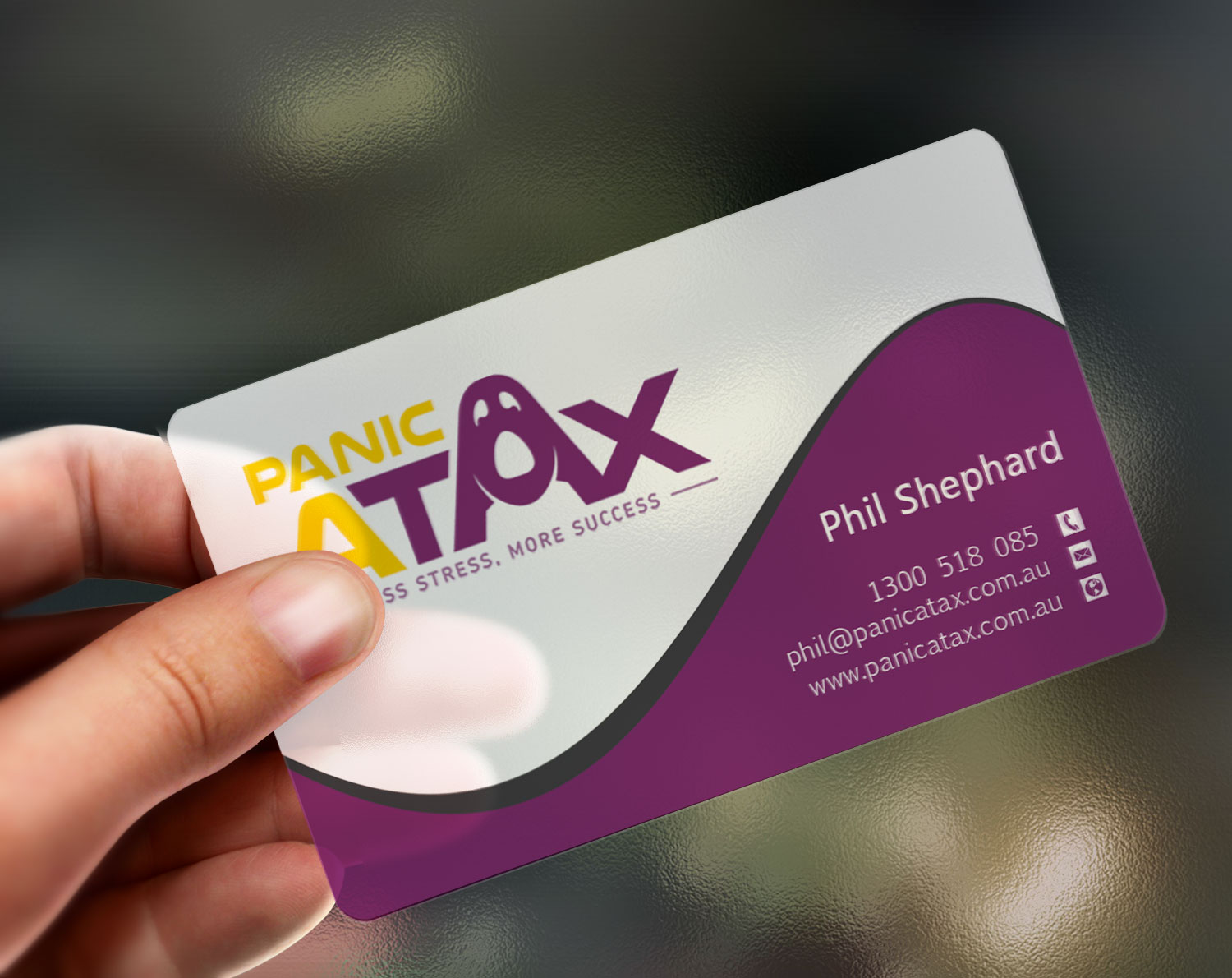 Business Card Design by Lanka Ama for Panic Atax Pty Ltd | Design #10395539