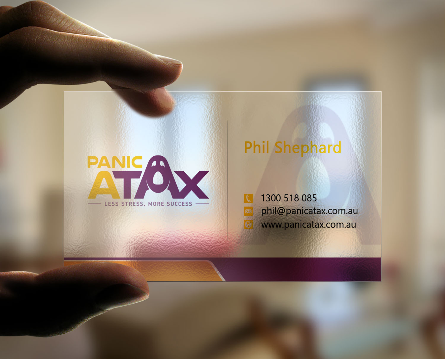 Business Card Design by Lanka Ama for Panic Atax Pty Ltd | Design #10395558