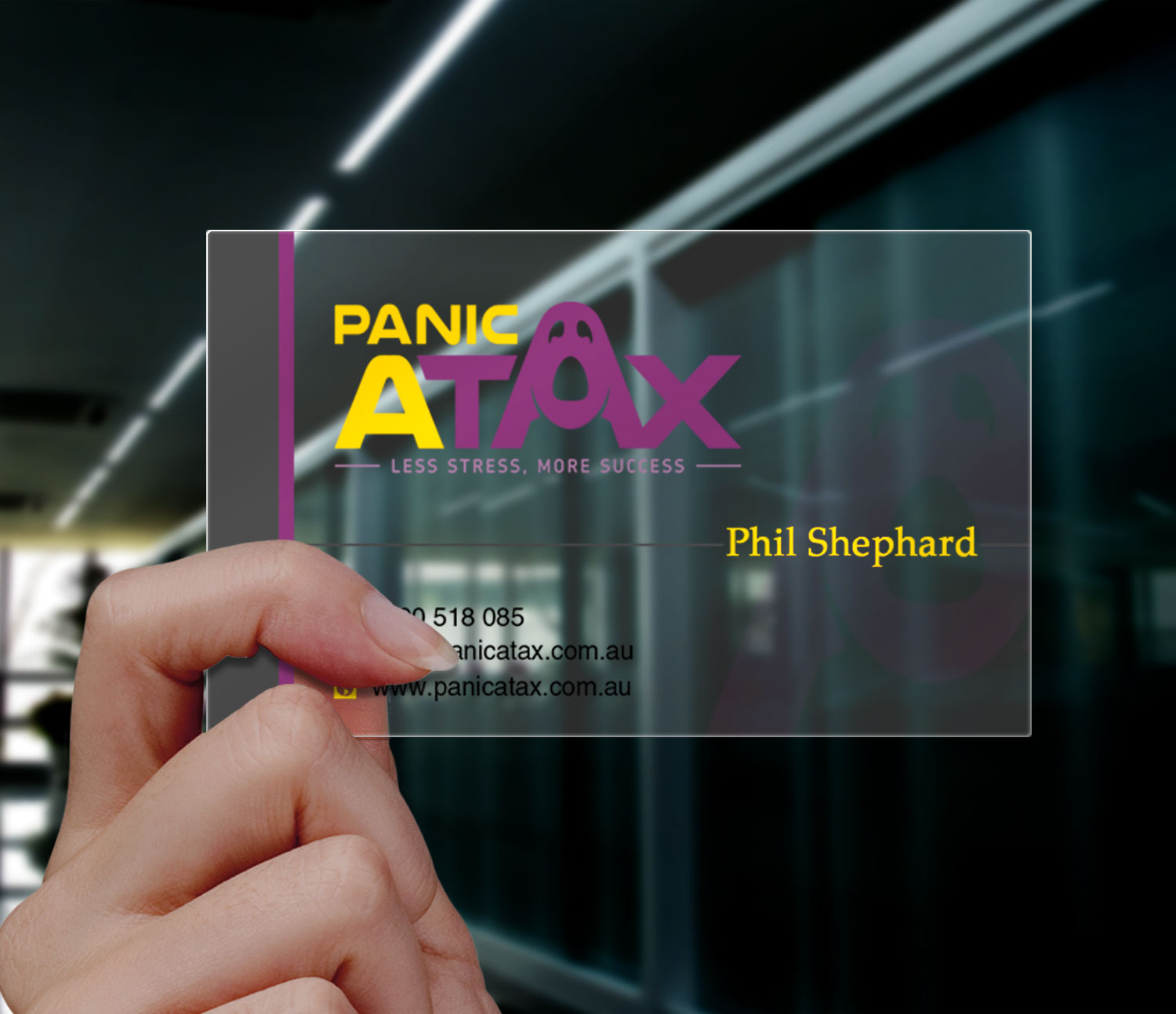 Business Card Design by Lanka Ama for Panic Atax Pty Ltd | Design #10395559