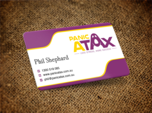 Business Card Design by Lanka Ama for Panic Atax Pty Ltd | Design: #10395561