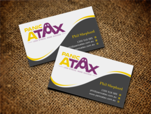 Business Card Design by Lanka Ama for Panic Atax Pty Ltd | Design: #10395577