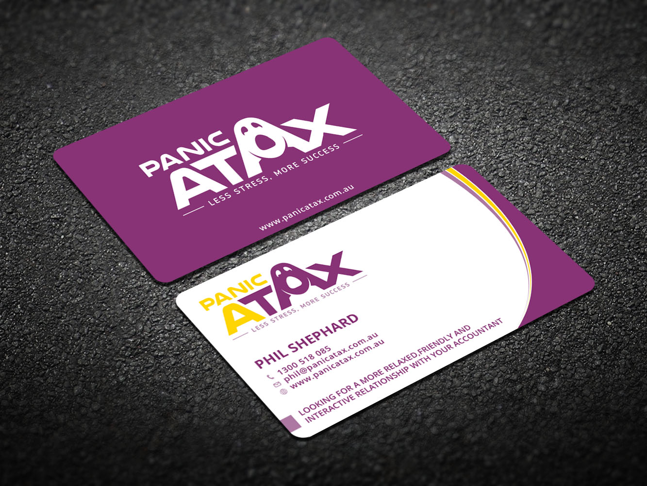 Business Card Design by Verified artistry (Design garden) for Panic Atax Pty Ltd | Design #10397052
