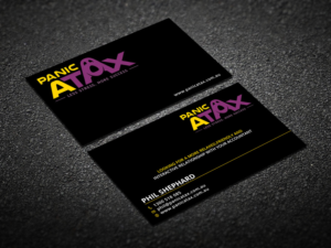 Business Card Design by Verified artistry (Design garden) for Panic Atax Pty Ltd | Design: #10397066