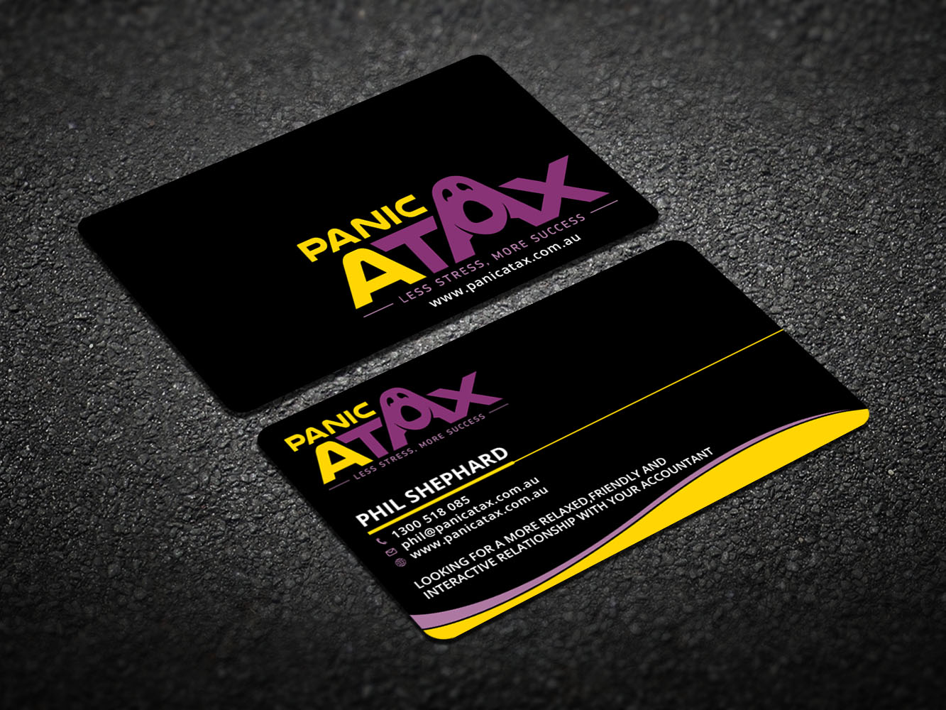 Diseño de Tarjeta de Presentación por Verified artistry (Design garden) para Panic Atax Pty Ltd | Diseño #10397069