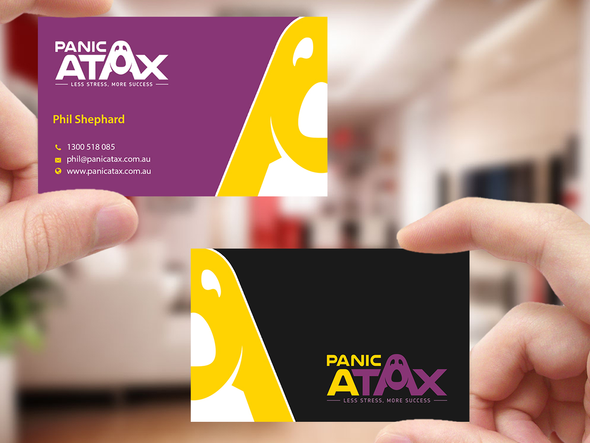 Design de Carte de Visite par Creations Box 2015 pour Panic Atax Pty Ltd | Design #10401957