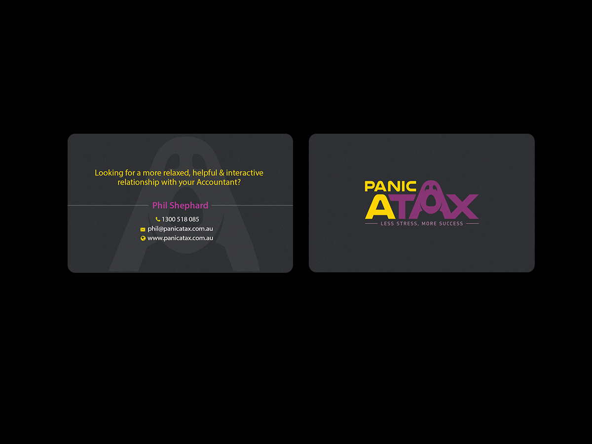 Visitenkarten-Design von Creations Box 2015 für Panic Atax Pty Ltd | Design #10405888