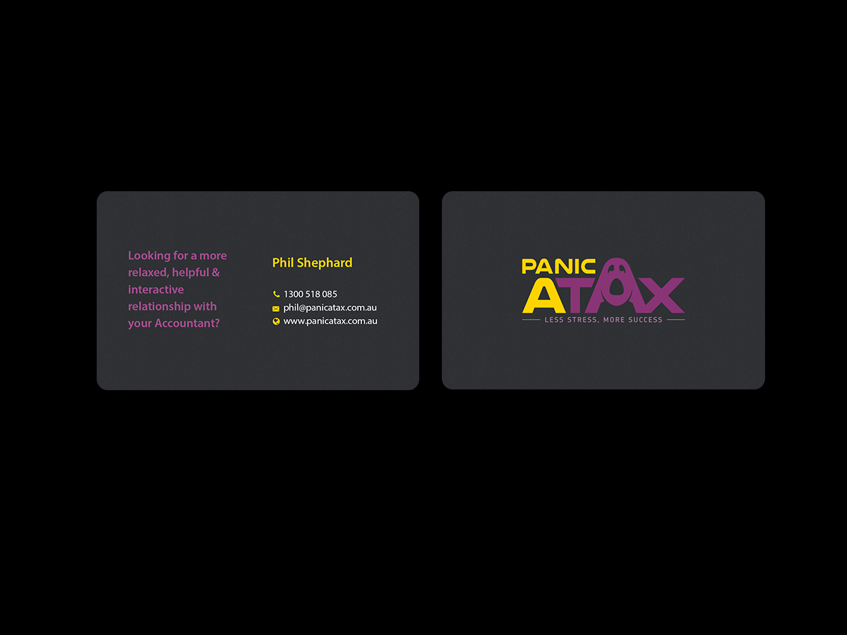 Design de Carte de Visite par Creations Box 2015 pour Panic Atax Pty Ltd | Design #10437725